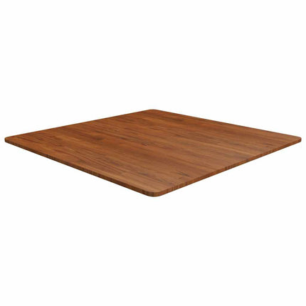 firkantet bordplade 90x90x1,5 cm behandlet massivt eg mørkebrun