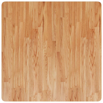 firkantet bordplade 80x80x2,5 cm behandlet massivt eg lysebrun