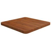 firkantet bordplade 40x40x2,5 cm behandlet massivt eg mørkebrun