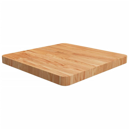 firkantet bordplade 50x50x4 cm behandlet massivt eg lysebrun