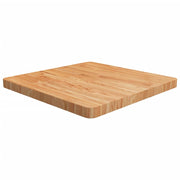 firkantet bordplade 60x60x4 cm behandlet massivt eg lysebrun