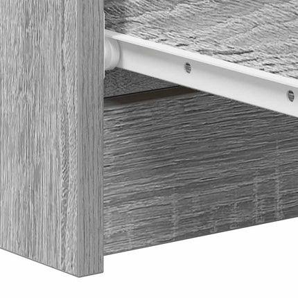 kommode 60x35x98,5 cm konstrueret træ grå sonoma-eg