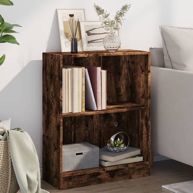 bogreol 60x24x76 cm konstrueret træ sonoma-egetræsfarve