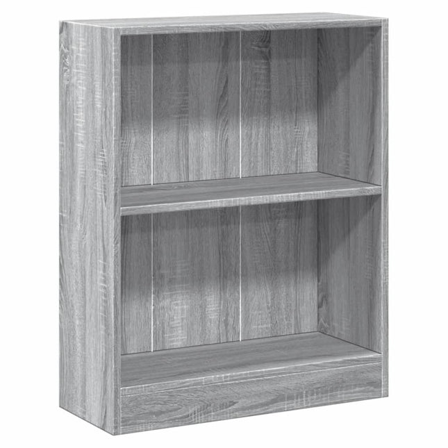bogreol 60x24x76 cm konstrueret træ grå sonoma-eg