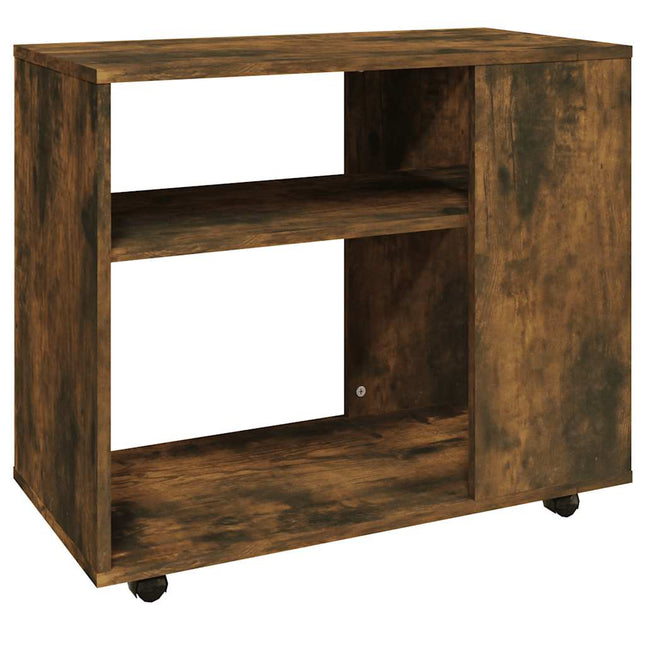sidebord 70x35x60,5 cm konstrueret træ røget egetræsfarve