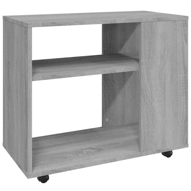 sidebord 70x35x60,5 cm konstrueret træ grå sonoma-eg
