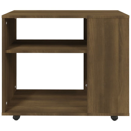 sidebord 70x35x60,5 cm konstrueret træ brun egetræsfarve