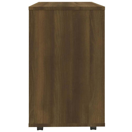 sidebord 70x35x60,5 cm konstrueret træ brun egetræsfarve