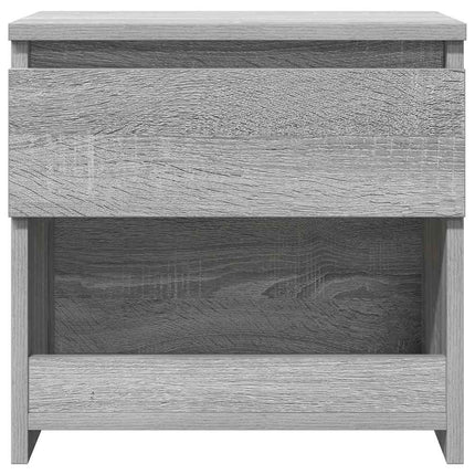 sengeborde 2 stk. 40x30x39 cm konstrueret træ grå sonoma-eg