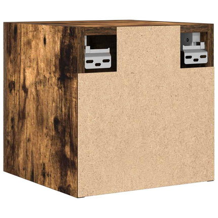 væghængt tv-skab 30,5x30x30 cm røget egetræsfarve
