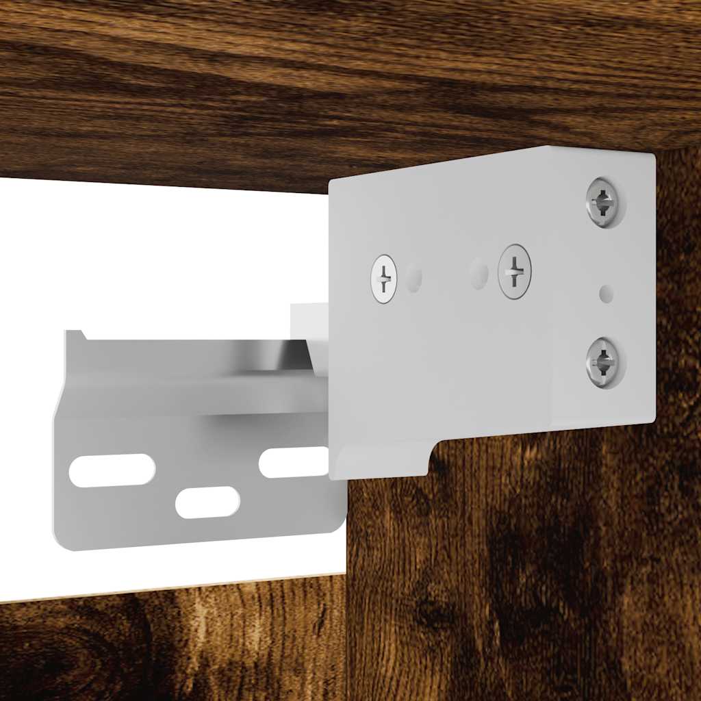 væghængt tv-skab 30,5x30x30 cm røget egetræsfarve