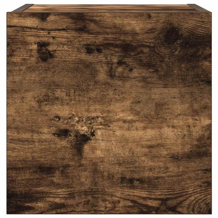 væghængte tv-skabe 2 stk. 30,5x30x30 cm røget egetræsfarve