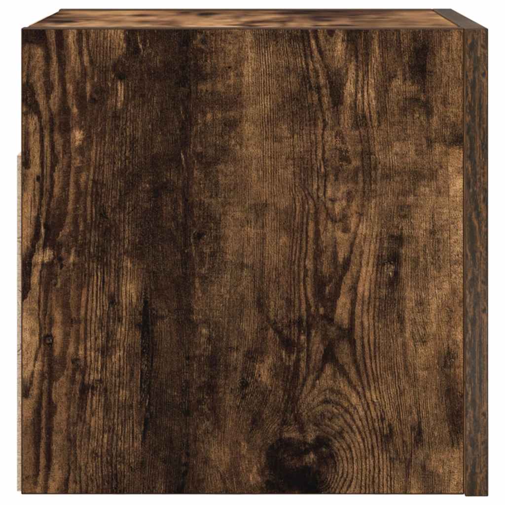 væghængte tv-skabe 4 stk. 30,5x30x30 cm røget egetræsfarve