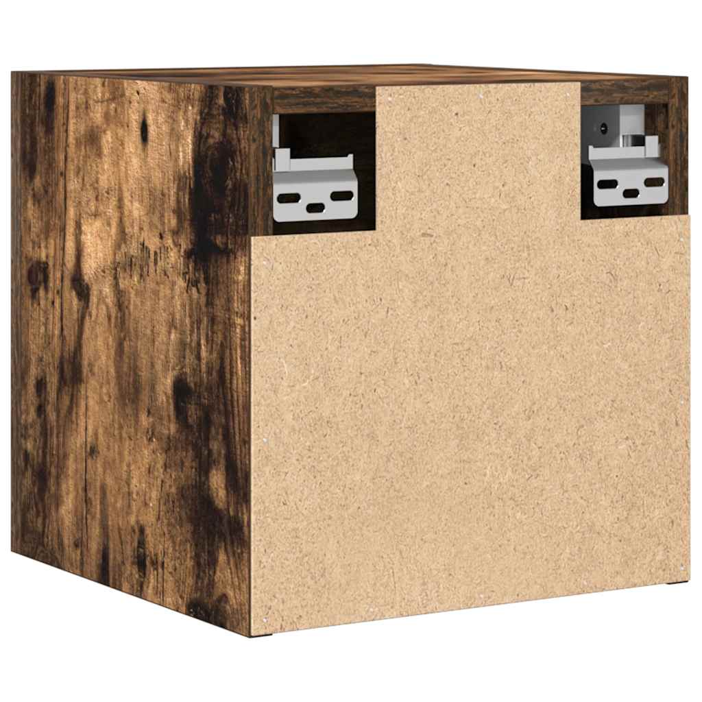 væghængte tv-skabe 4 stk. 30,5x30x30 cm røget egetræsfarve