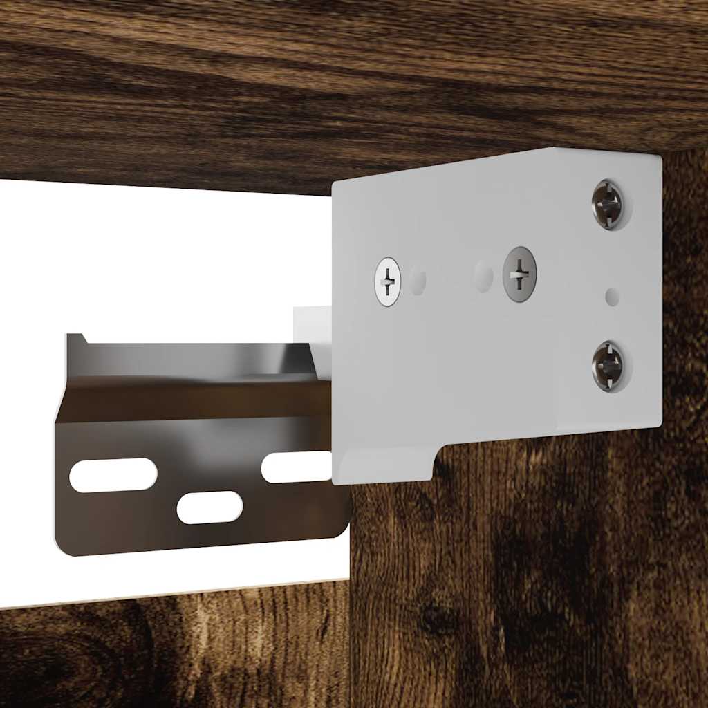 væghængte tv-skabe 4 stk. 30,5x30x30 cm røget egetræsfarve