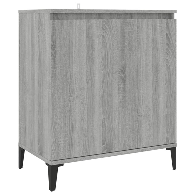 skænk 60x35x70 cm konstrueret træ grå sonoma-eg