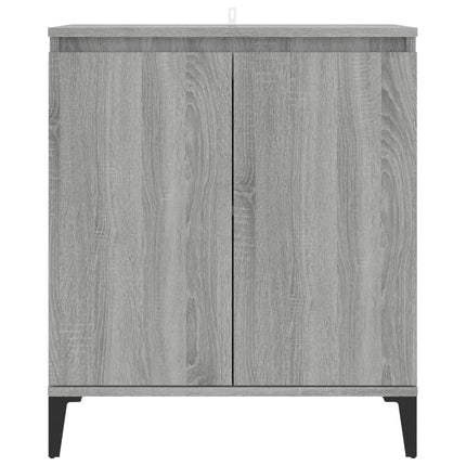 skænk 60x35x70 cm konstrueret træ grå sonoma-eg