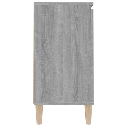 skænk 101x35x70 cm konstrueret træ grå sonoma-eg