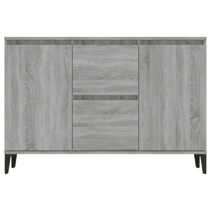 skænk 102x35x70 cm konstrueret træ grå sonoma-eg