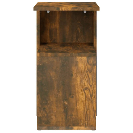 sidebord 36x30x56 cm konstrueret træ røget egetræsfarve
