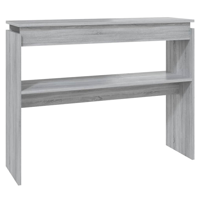 sofabord 102x30x80 cm konstrueret træ grå sonoma-eg
