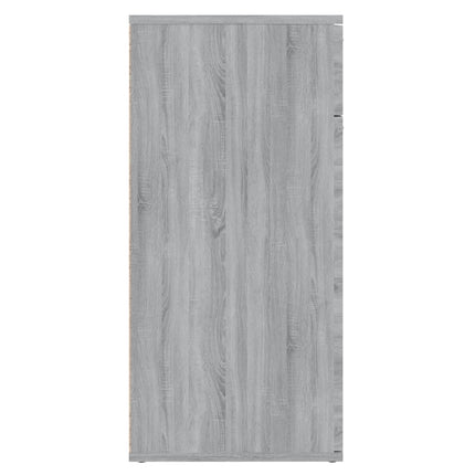 skænk 80x36x75 cm konstrueret træ grå sonoma-eg