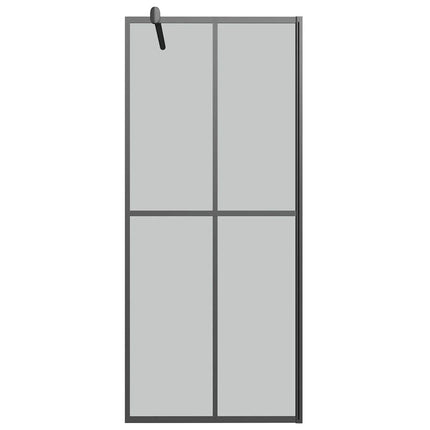 brusevæg 80x195 cm mørk hærdet glas