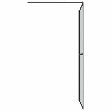 brusevæg 80x195 cm mørk hærdet glas