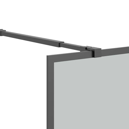 brusevæg 80x195 cm mørk hærdet glas