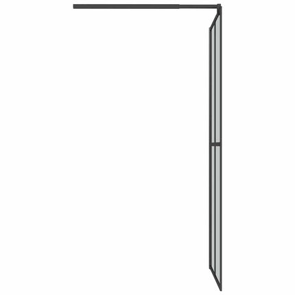 brusevæg 90x195 cm mørk hærdet glas