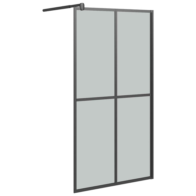 brusevæg 100x195 cm mørk hærdet glas