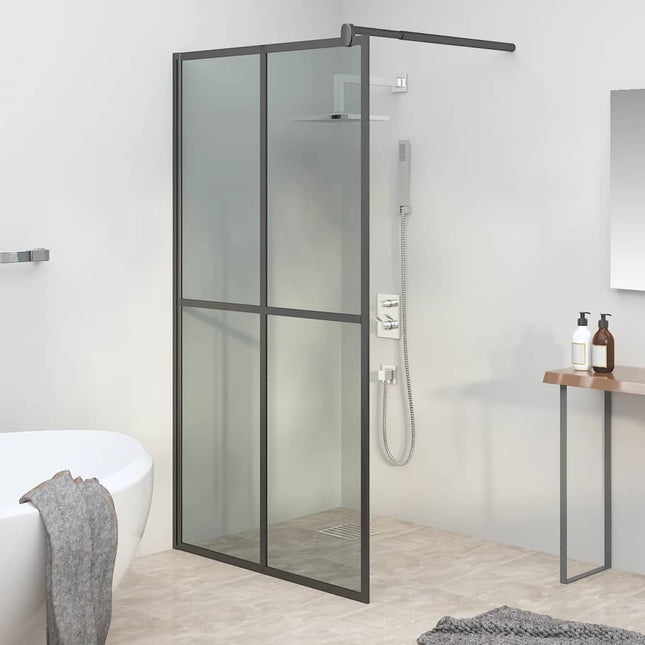 brusevæg 100x195 cm mørk hærdet glas