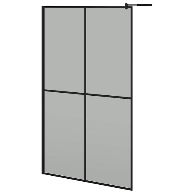 brusevæg 118x190 cm mørk hærdet glas