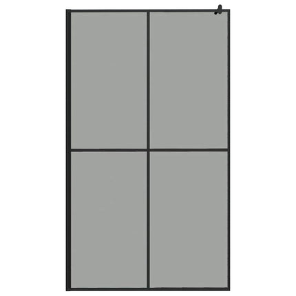 brusevæg 118x190 cm mørk hærdet glas
