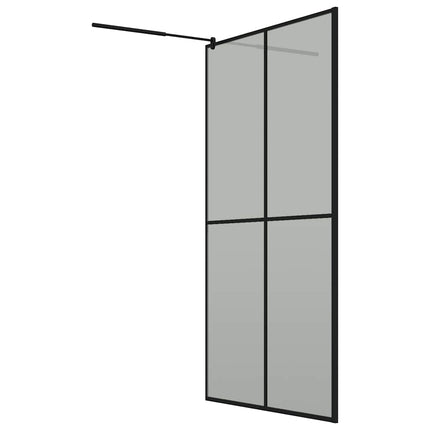 brusevæg 118x190 cm mørk hærdet glas