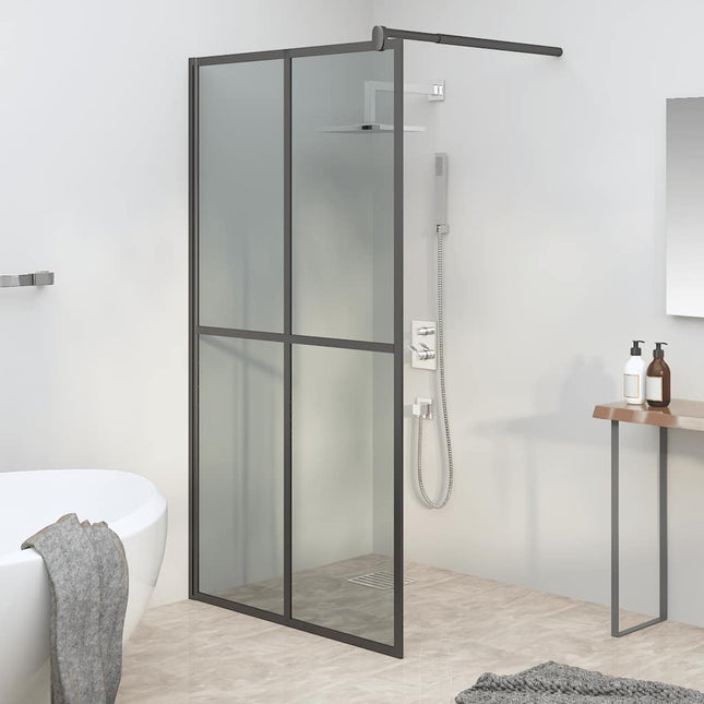 brusevæg 118x190 cm mørk hærdet glas