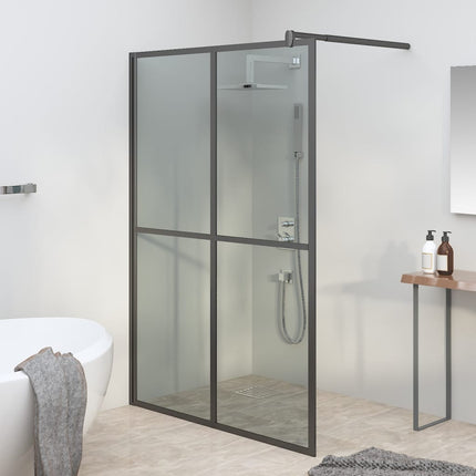brusevæg 140x195 cm mørk hærdet glas