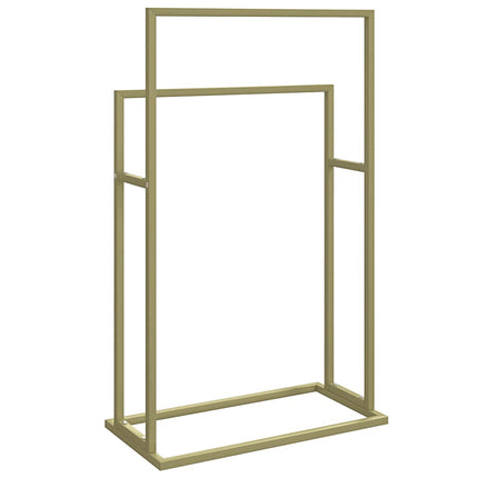 fritstående håndklædeholder 48x24x78,5 cm jern guldfarvet