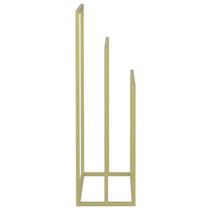 fritstående håndklædeholder 48x24x79 cm jern guldfarvet