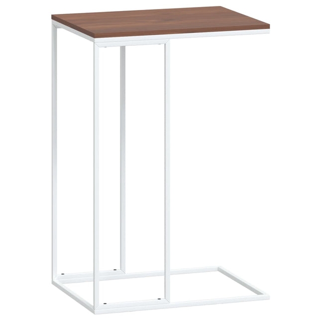 sidebord 40x30x59 cm konstrueret træ hvid