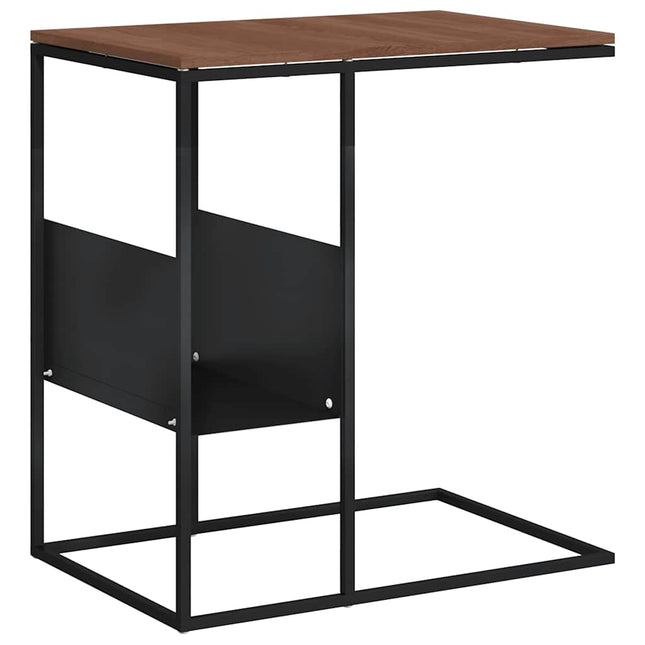 sidebord 55x36x59,5 cm konstrueret træ sort