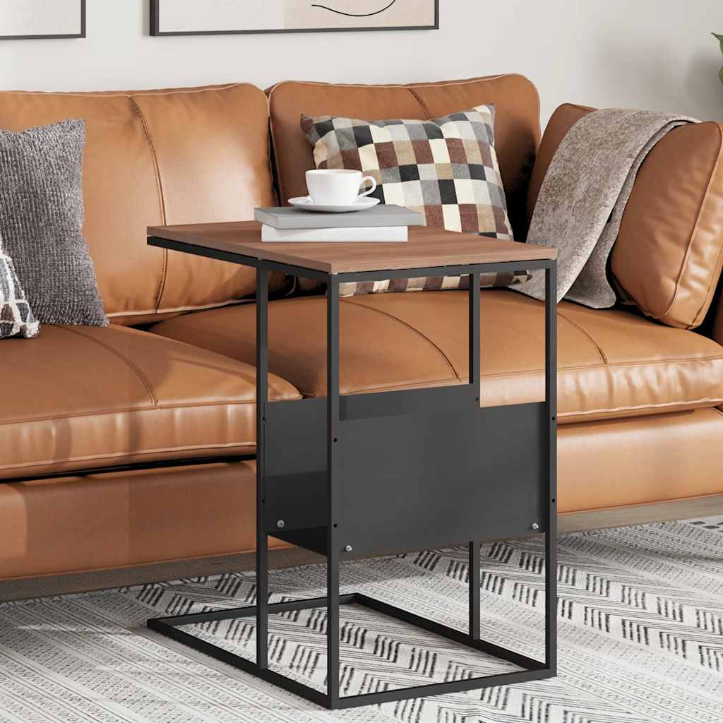 sidebord 55x36x59,5 cm konstrueret træ sort