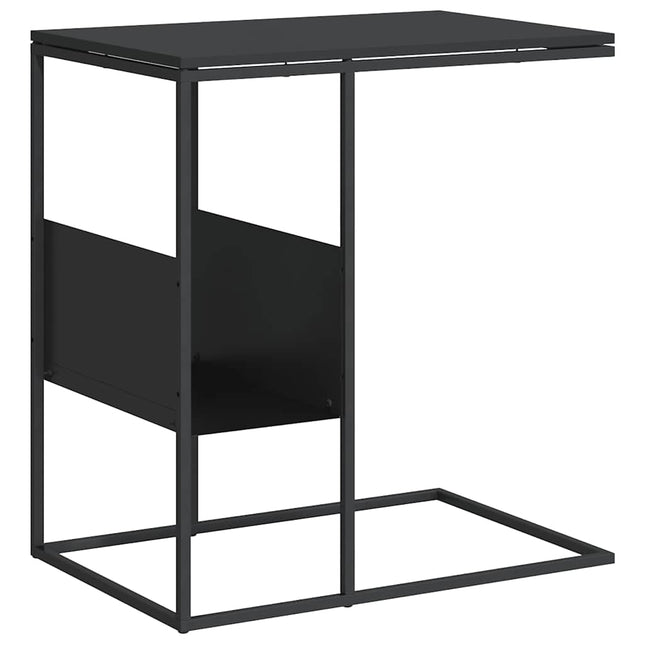 sidebord 55x36x59,5 cm konstrueret træ sort