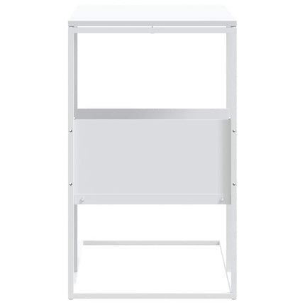 sidebord 55x36x59,5 cm konstrueret træ hvid