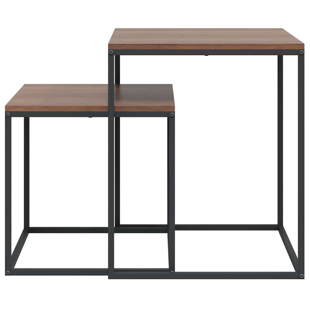 sofaborde 2 stk. konstrueret træ og metal