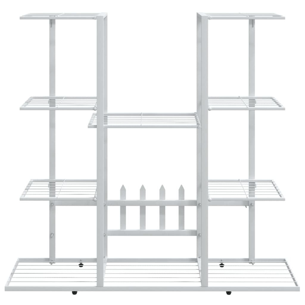 blomsterstativ 94,5x25x89 cm jern hvid