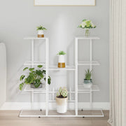 blomsterstativ 94,5x25x89 cm jern hvid