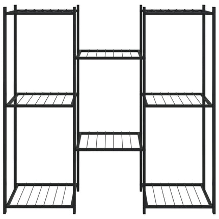 blomsterstativ 83x25x80 cm jern sort