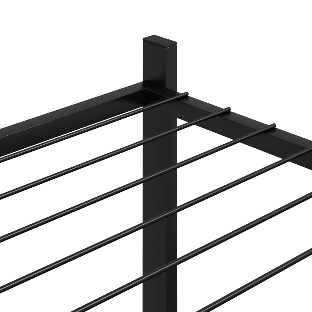 blomsterstativ 83x25x80 cm jern sort