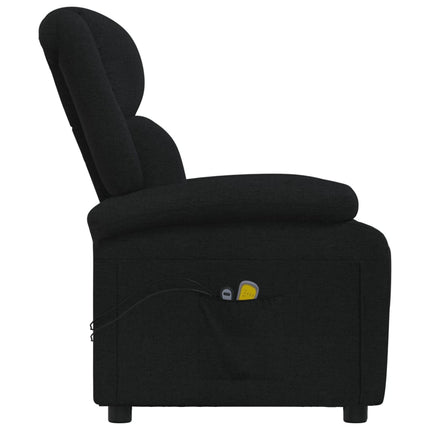 eldrevet massagestol stof sort